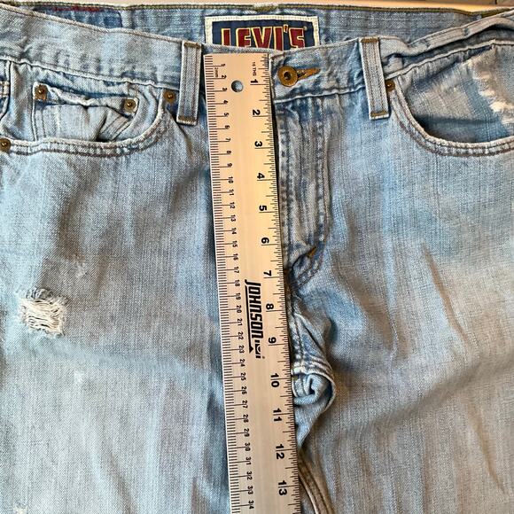 Levi’s The Original Jeans Men’s Waxed Slim Straight Denim 514 size 34 x 34, Blue - Picture 5 of 11